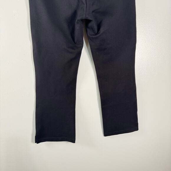 Quince Black Stretch High Waist Pants Pull On Capris Straight Leg Casual Size M - Picture 6 of 9